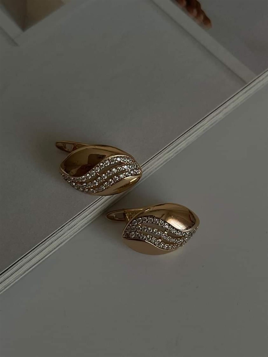 Xuping Zirkon Taşlı Küpe (1.5 Cm)