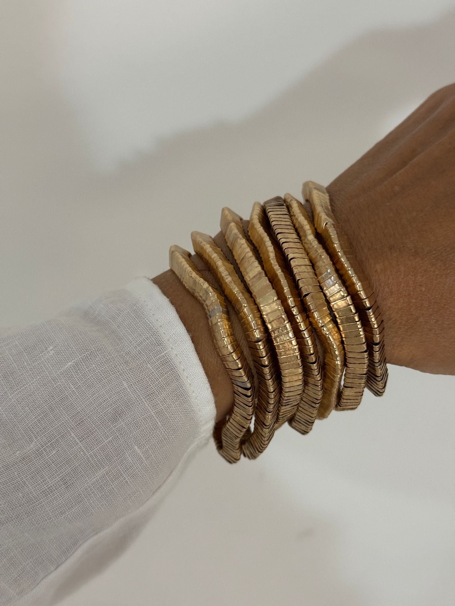 Zara Model Gold 7'Lİ Lastikli Bileklik