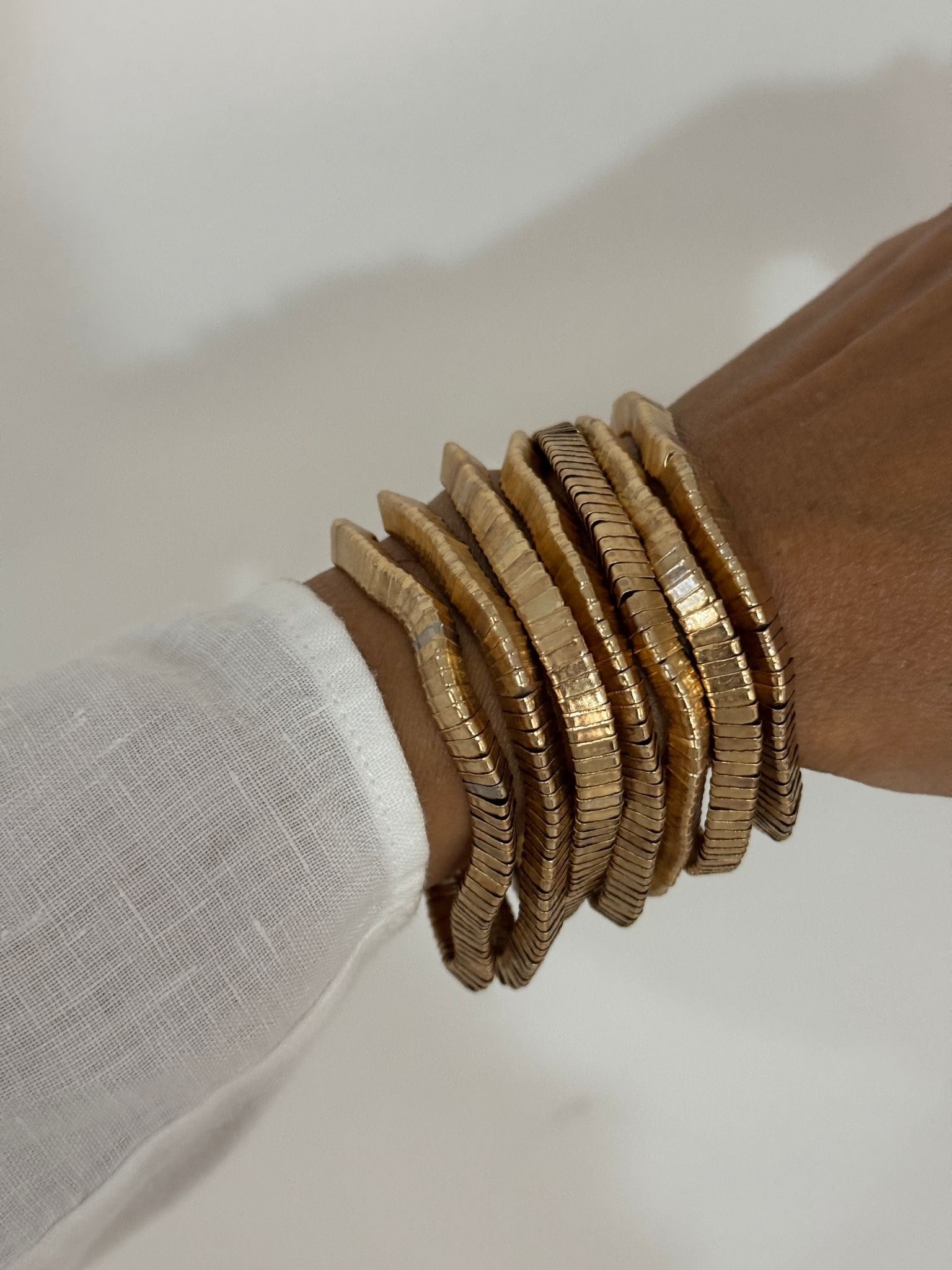 Zara Model Gold 7'Lİ Lastikli Bileklik