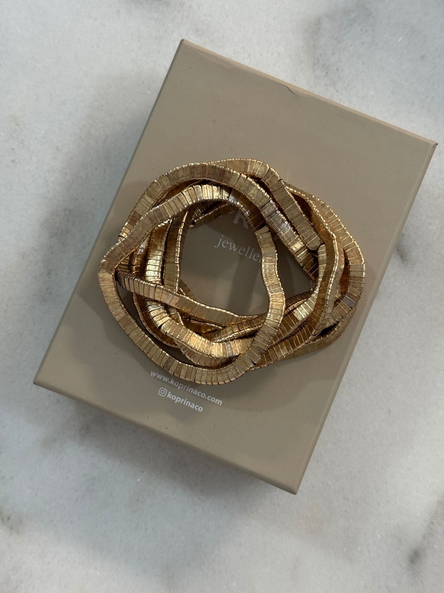Zara Model Gold 7'Lİ Lastikli Bileklik