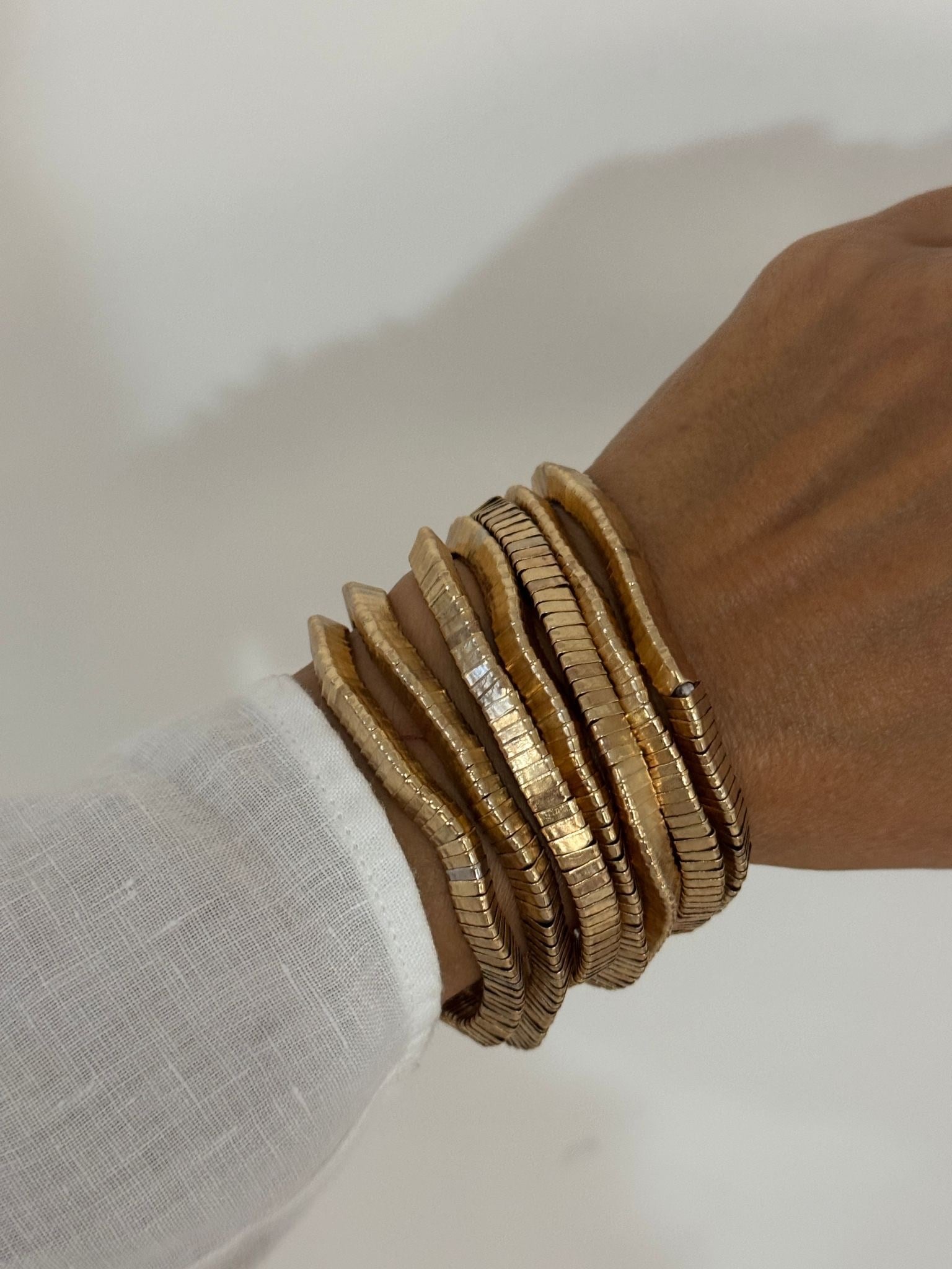 Zara Model Gold 7'Lİ Lastikli Bileklik