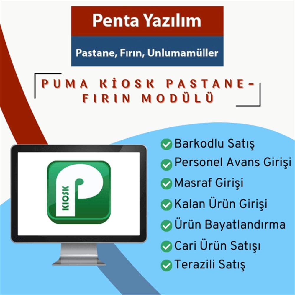 Tam Modül Puma Kiosk Satış Sistemi