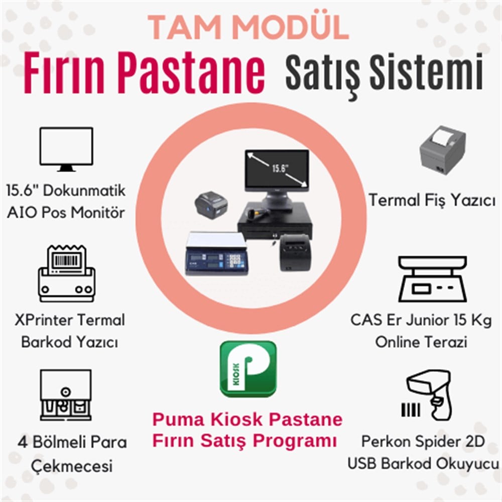 Tam Modül Puma Kiosk Satış Sistemi