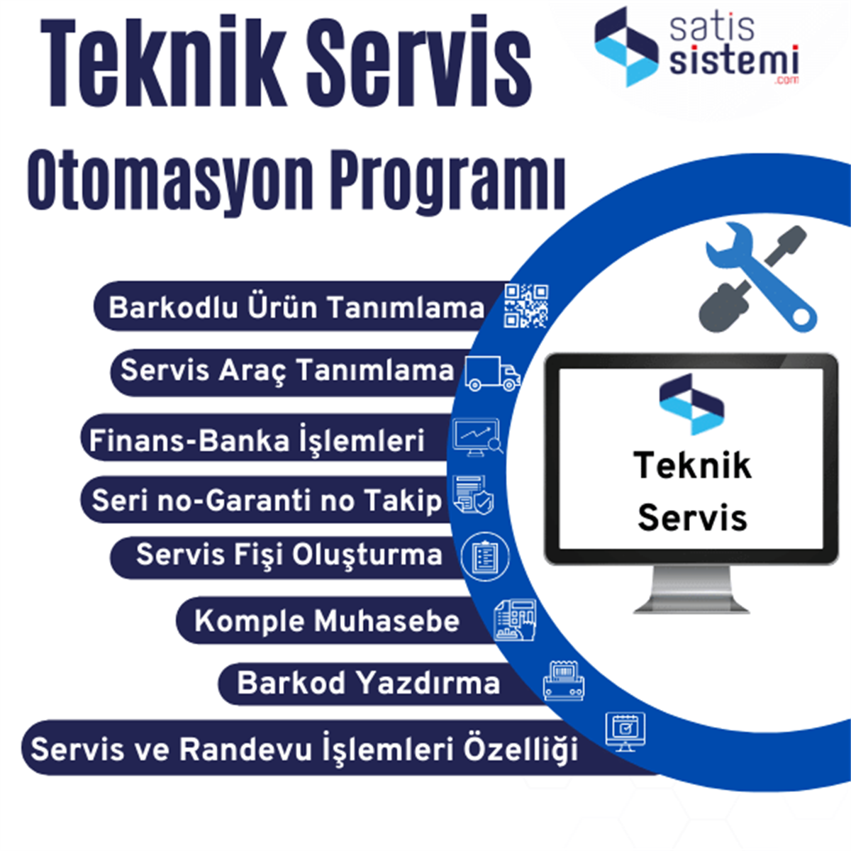 Teknik Servis Tam Modül Otomasyon SistemiTeknik Servis Otomasyon Sistemi
