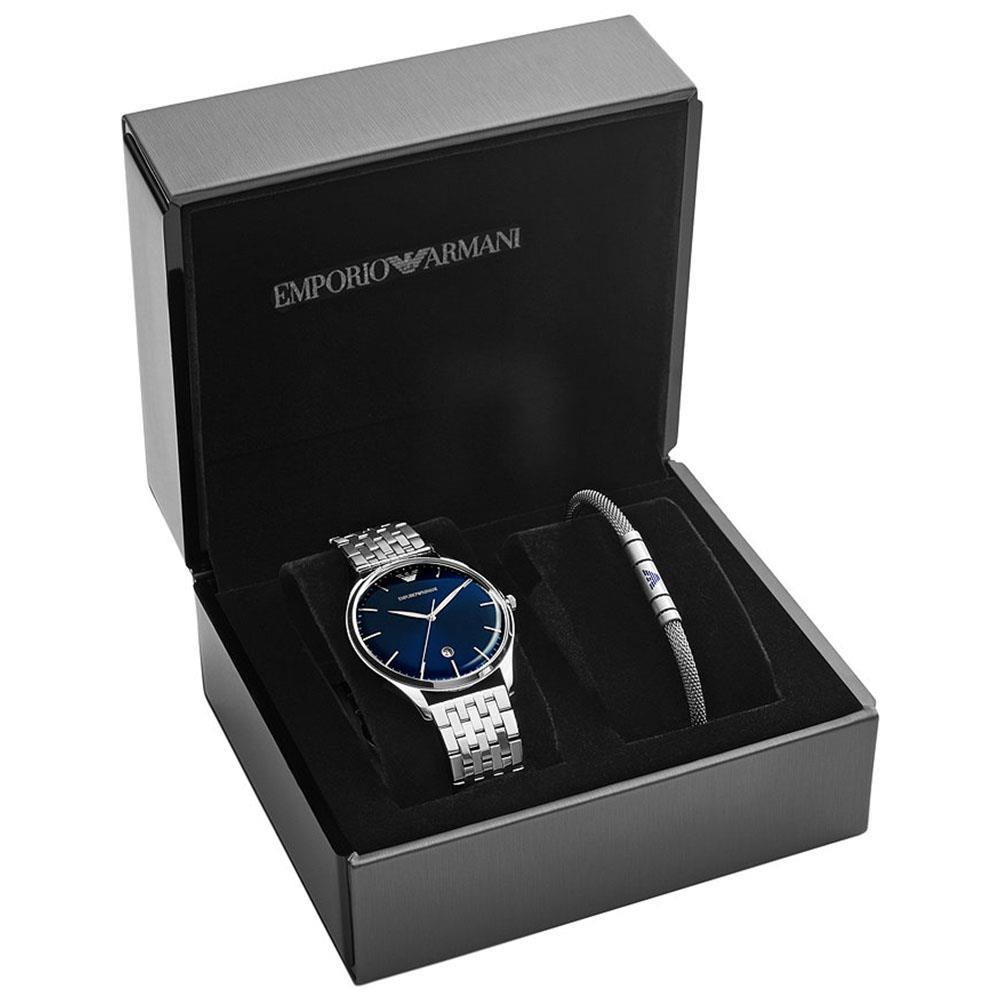 Emporio Armani AR80048 Erkek Set Kol Saati ve Bileklik