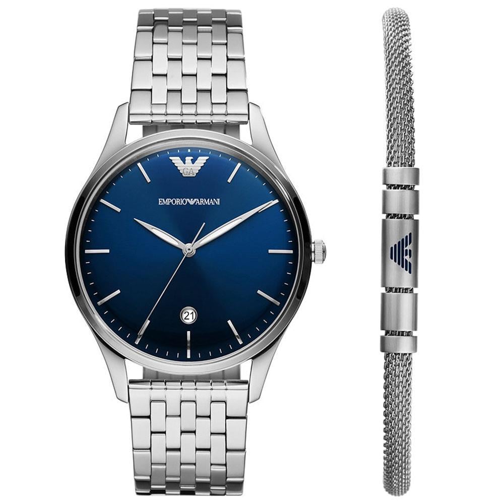 Emporio Armani AR80048 Erkek Set Kol Saati ve Bileklik