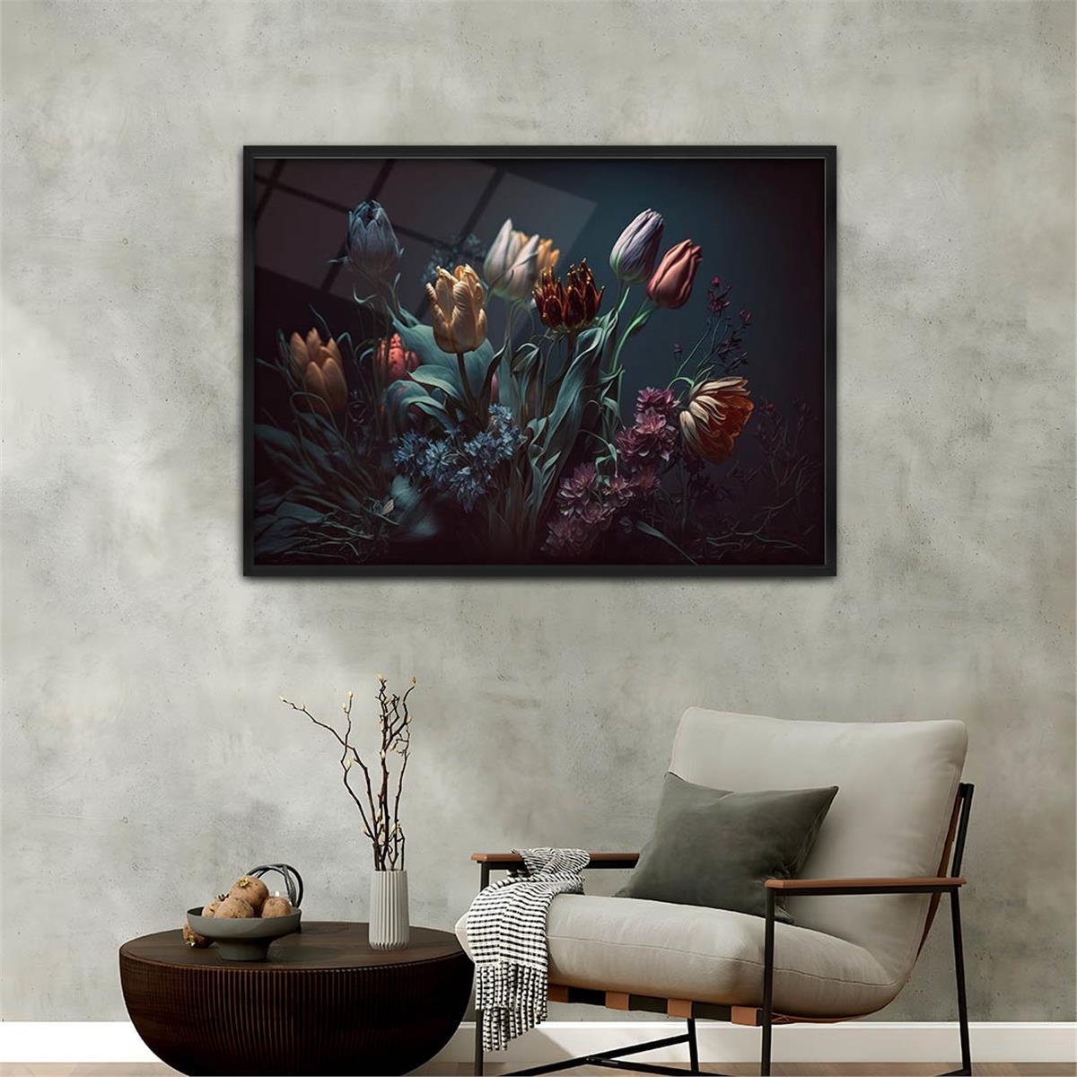 Alüminyum Çerçeveli Doğa Temalı Cam Tablo 050