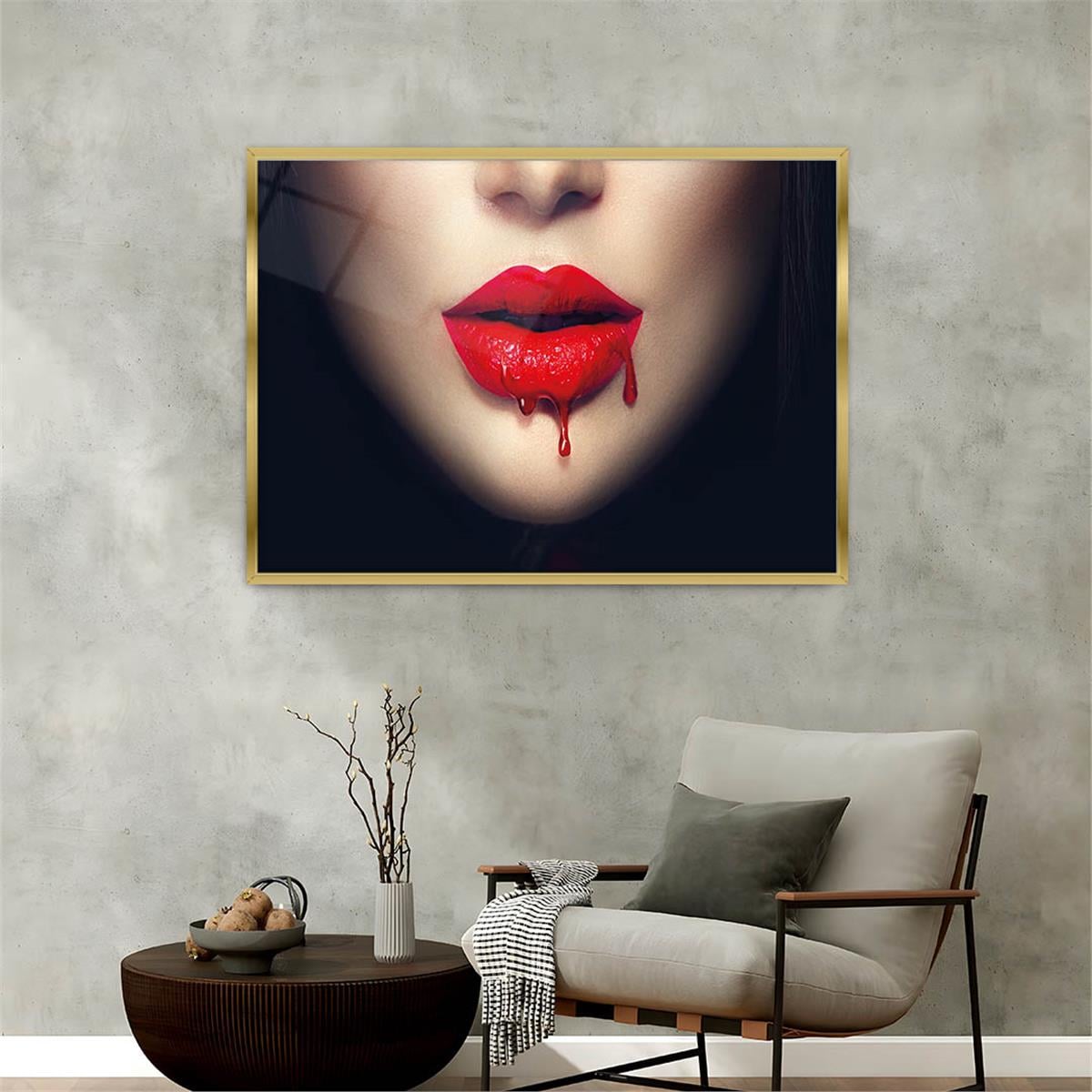 Alüminyum Çerçeveli Sanat Temalı Cam Tablo 084