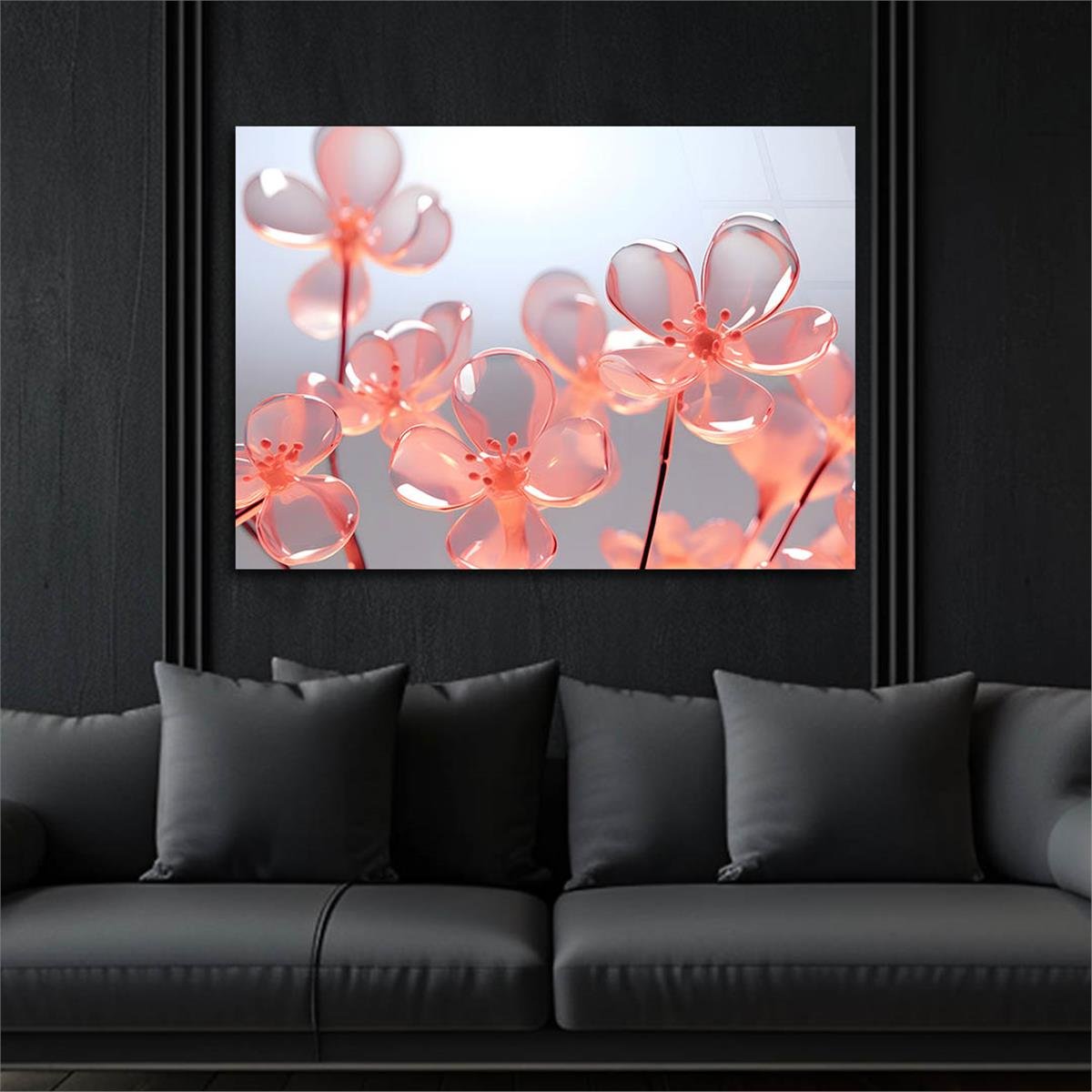 Yatay DoğaTemalı Cam Tablo 343