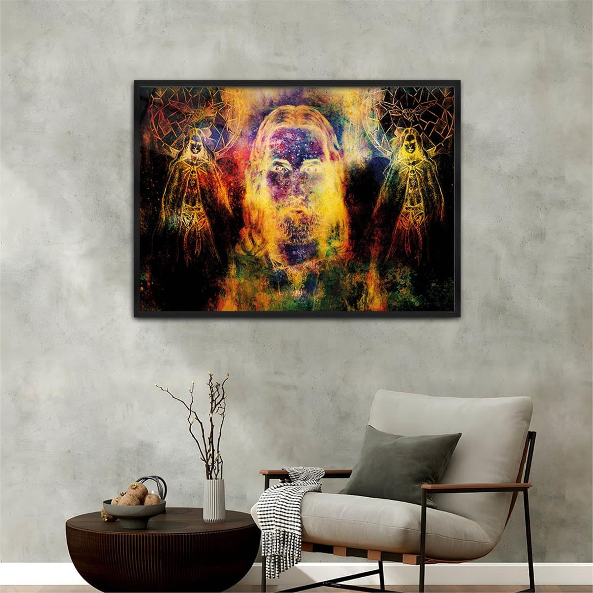 Alüminyum Çerçeveli Sanat Temalı Cam Tablo 083