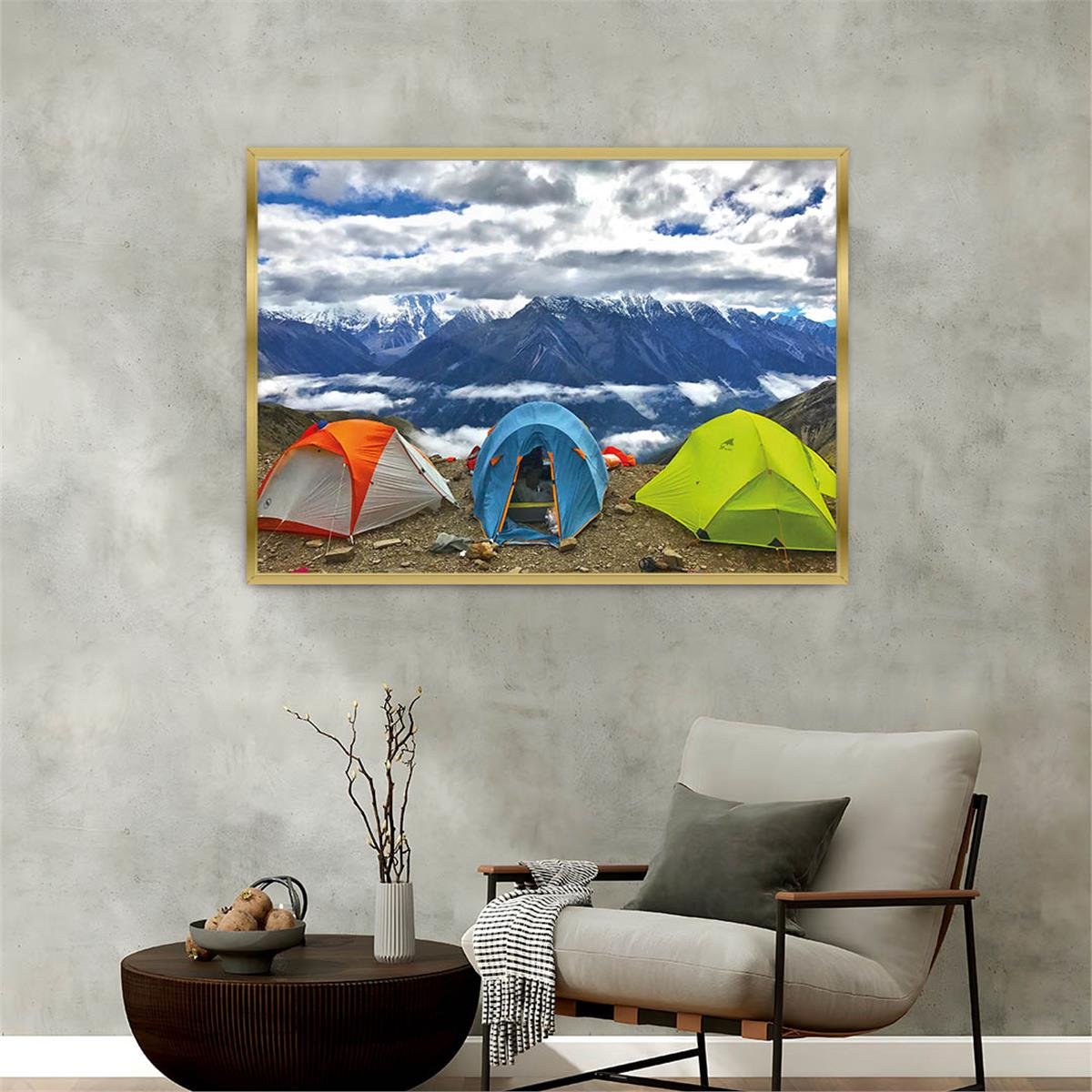 Alüminyum Çerçeveli Sanat Temalı Cam Tablo 104