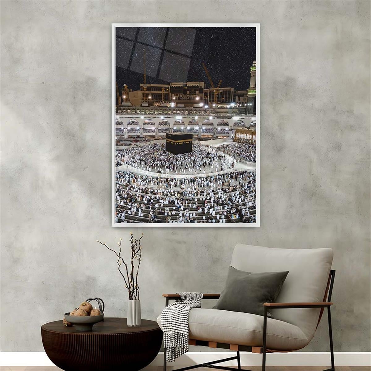 Alüminyum Çerçeveli Dini Temalı Cam Tablo 048