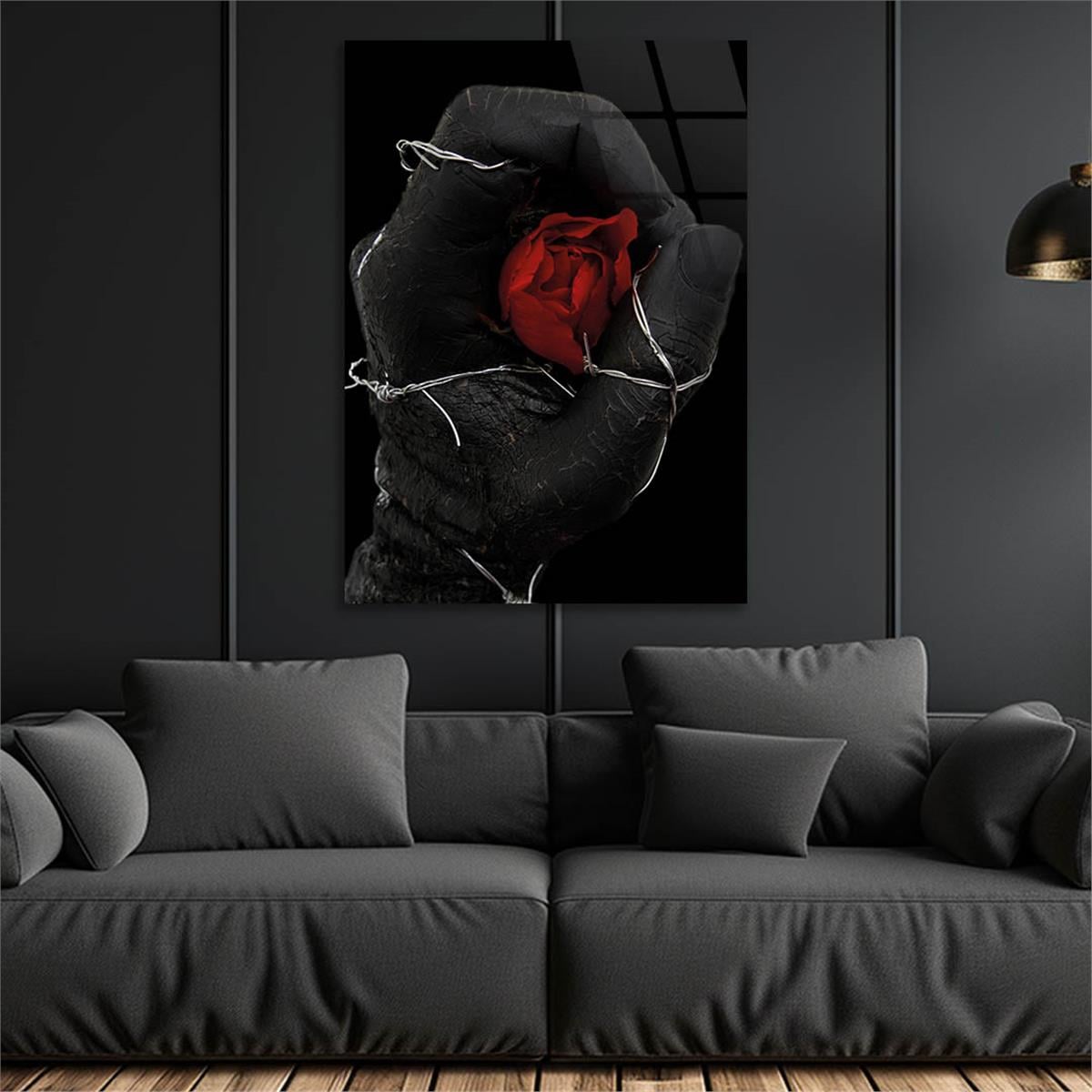 Vertical Tempered Glasss Wall Arts Natured-Themed121