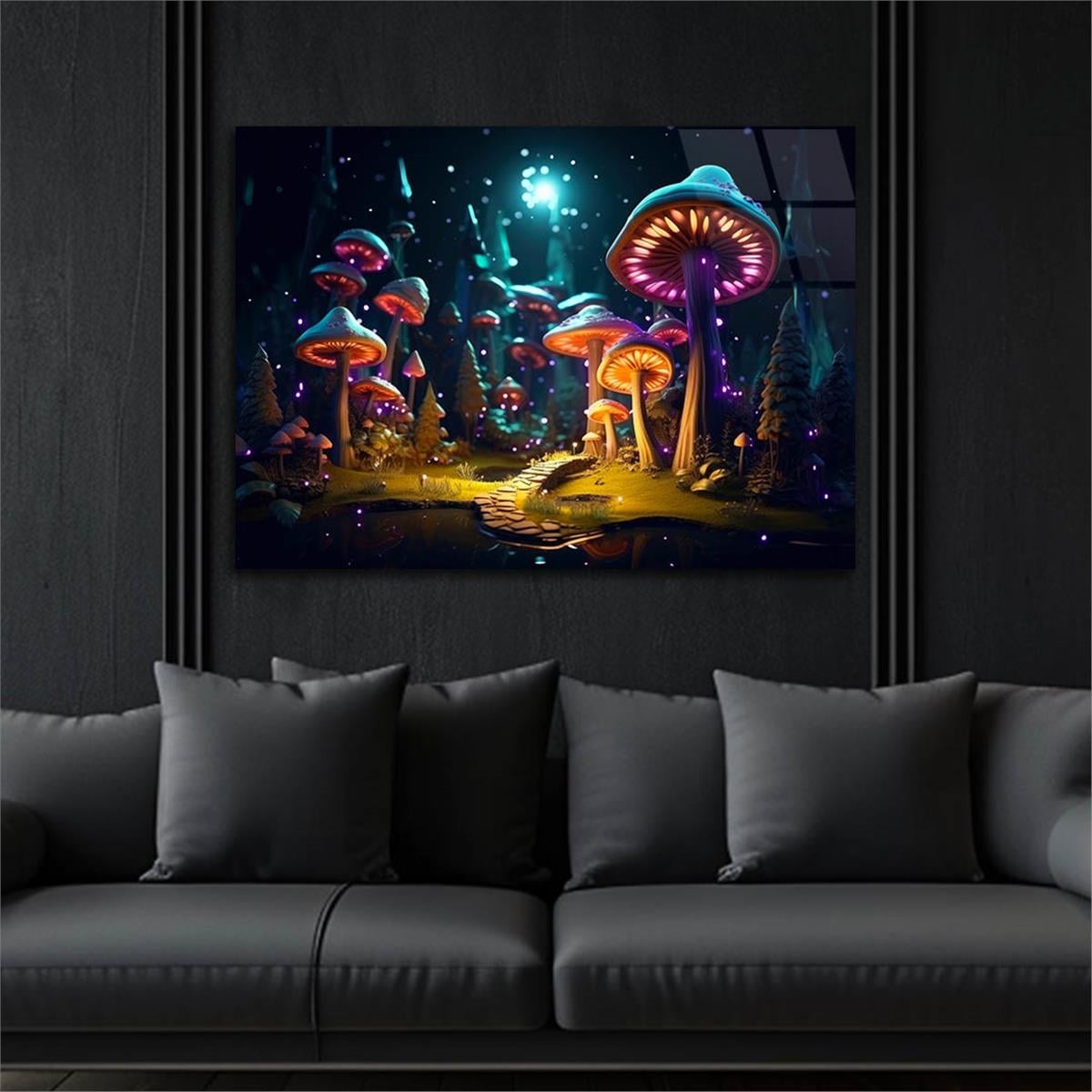 Horizontal Art-Themed Tempered Glass Wall Art 551