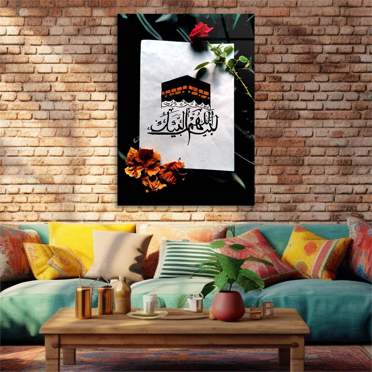 Dikey Dini Temalı Cam Tablo 277