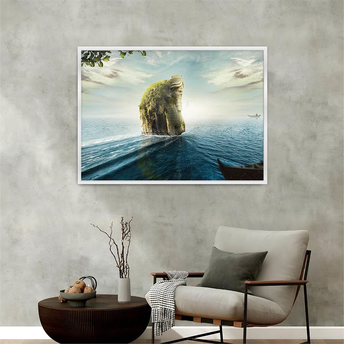 Alüminyum Çerçeveli Sanat Temalı Cam Tablo 106