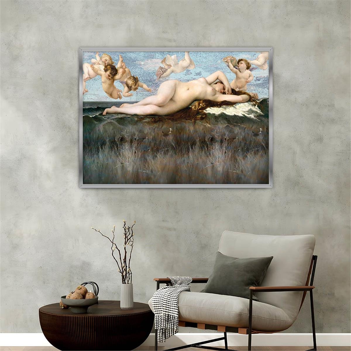 Alüminyum Çerçeveli Sanat Temalı Cam Tablo 076