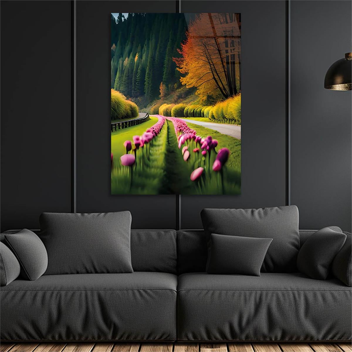 Verticale Gehard Glasschilderij Natuur Thema 182