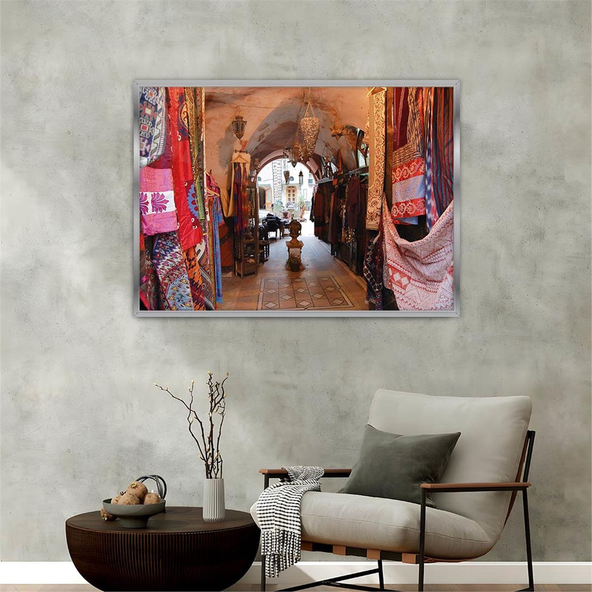 Alüminyum Çerçeveli Sanat Temalı Cam Tablo 071