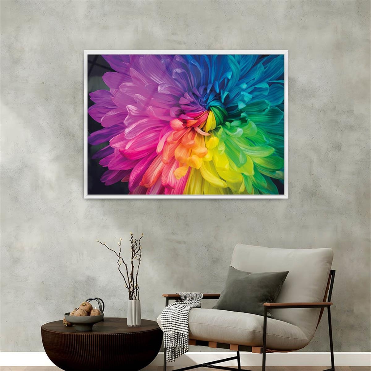 Alüminyum Çerçeveli Sanat Temalı Cam Tablo 092