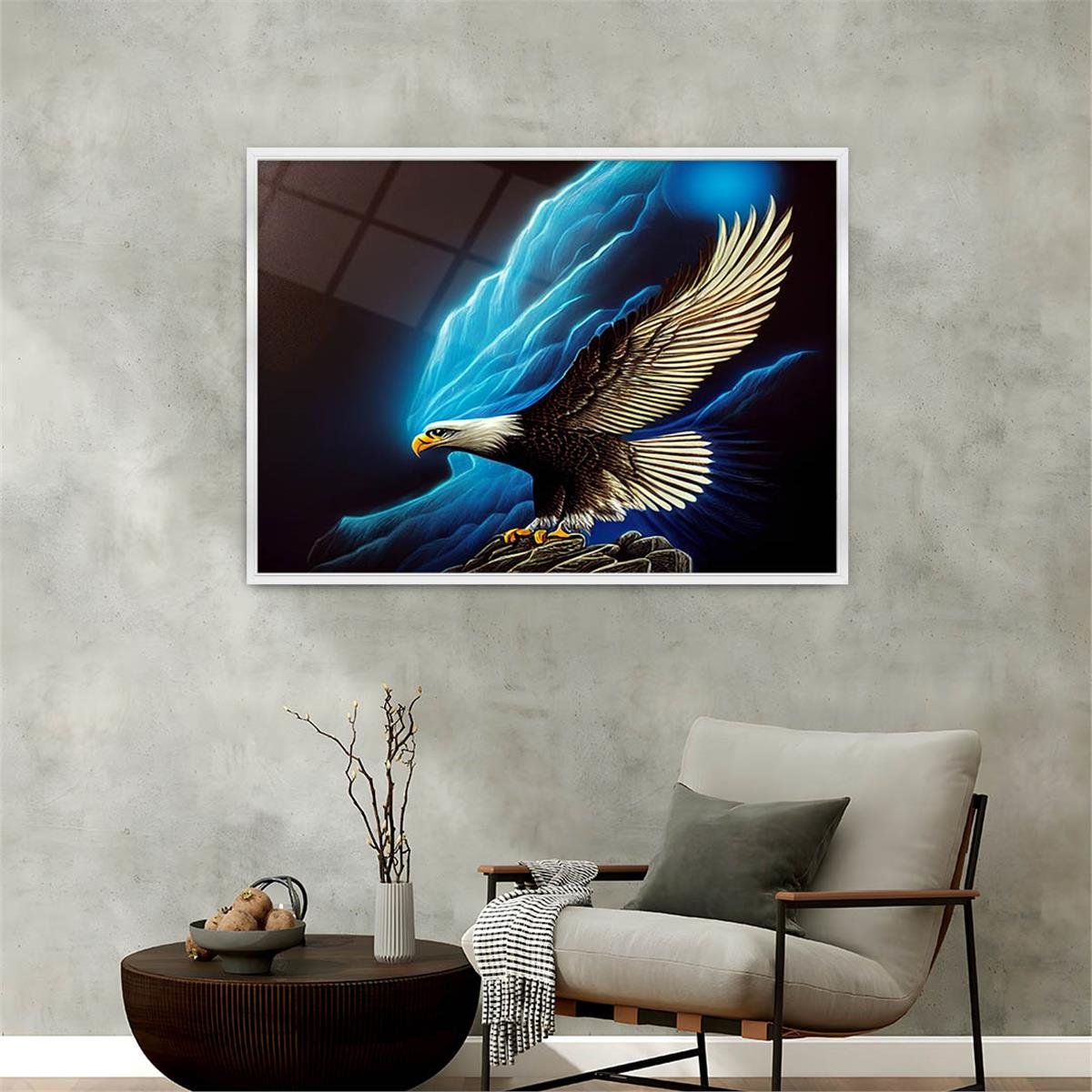 Alüminyum Çerçeveli Doğa Temalı Cam Tablo 181