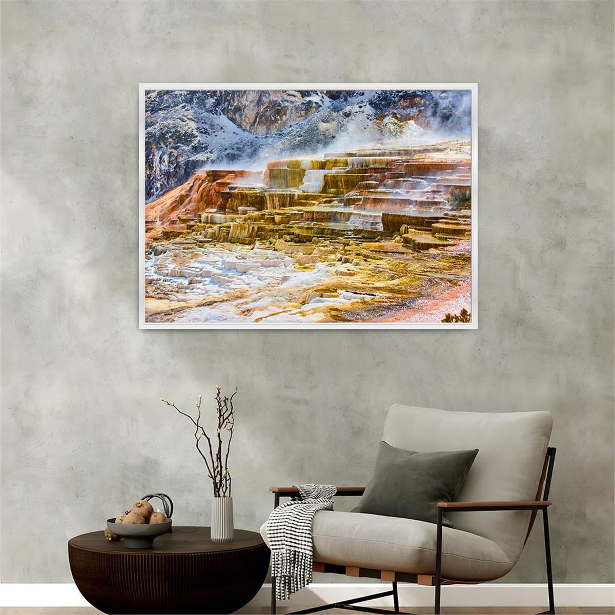 Alüminyum Çerçeveli Doğa Temalı Cam Tablo 178