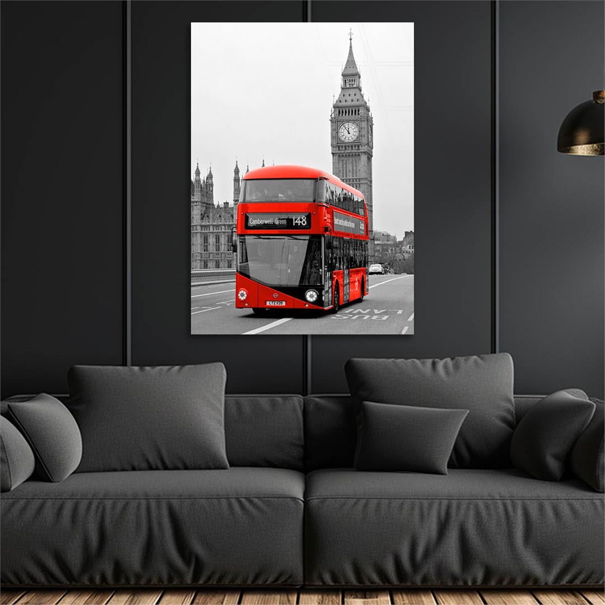 Dikey Doğa Temalı Cam Tablo 227