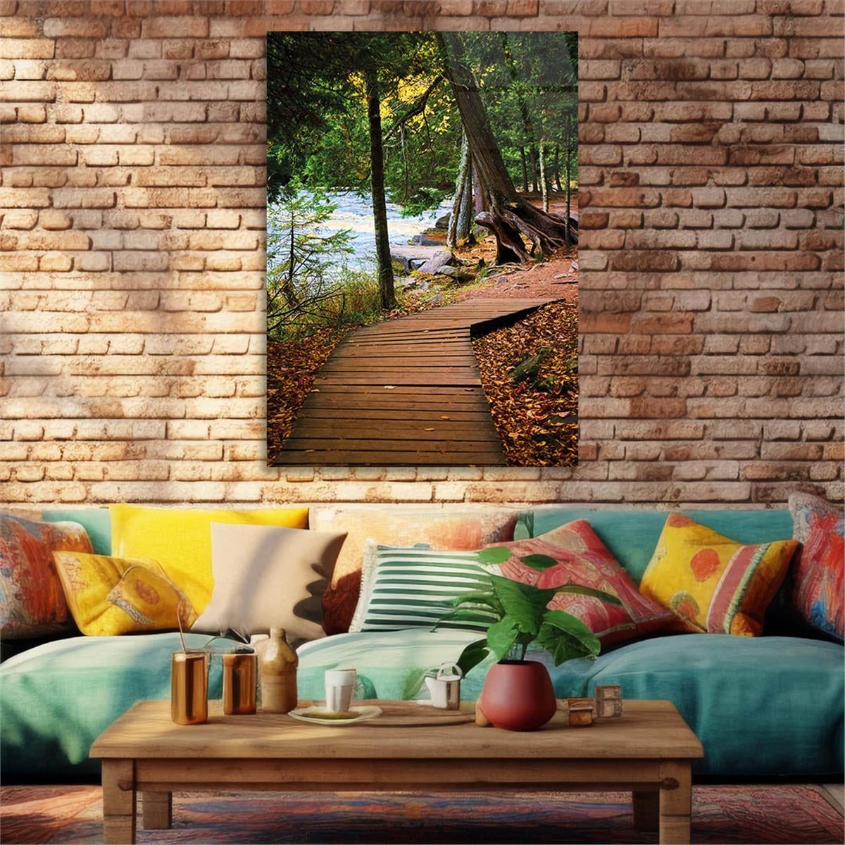 Vertical Tempered Glasss Wall Arts Art-Themed 331