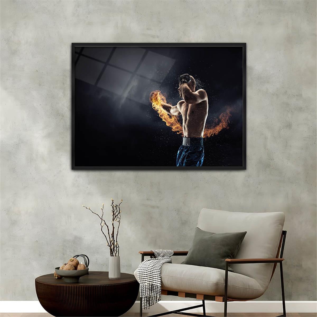 Alüminyum Çerçeveli Sanat Temalı Cam Tablo 081