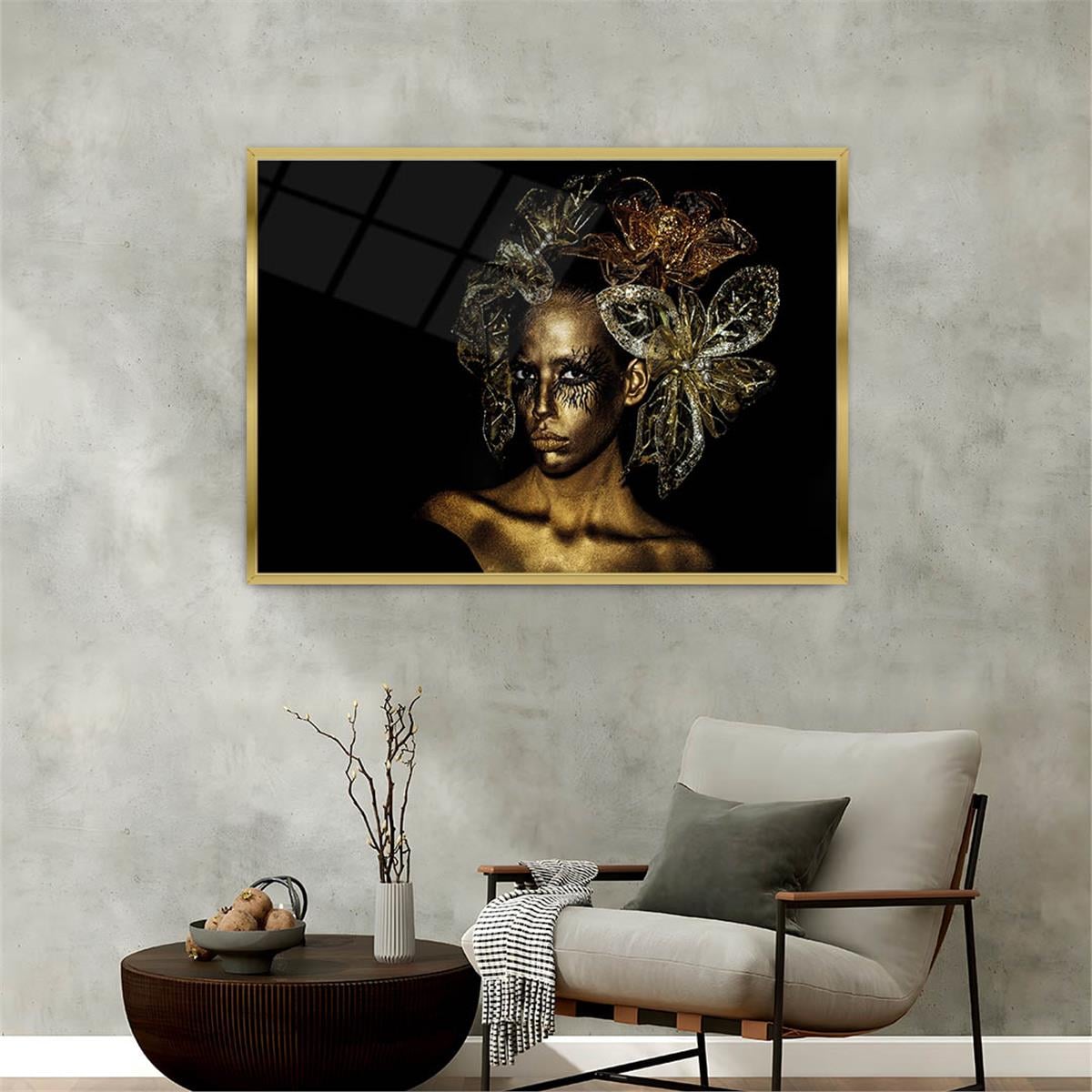 Alüminyum Çerçeveli Sanat Temalı Cam Tablo 095