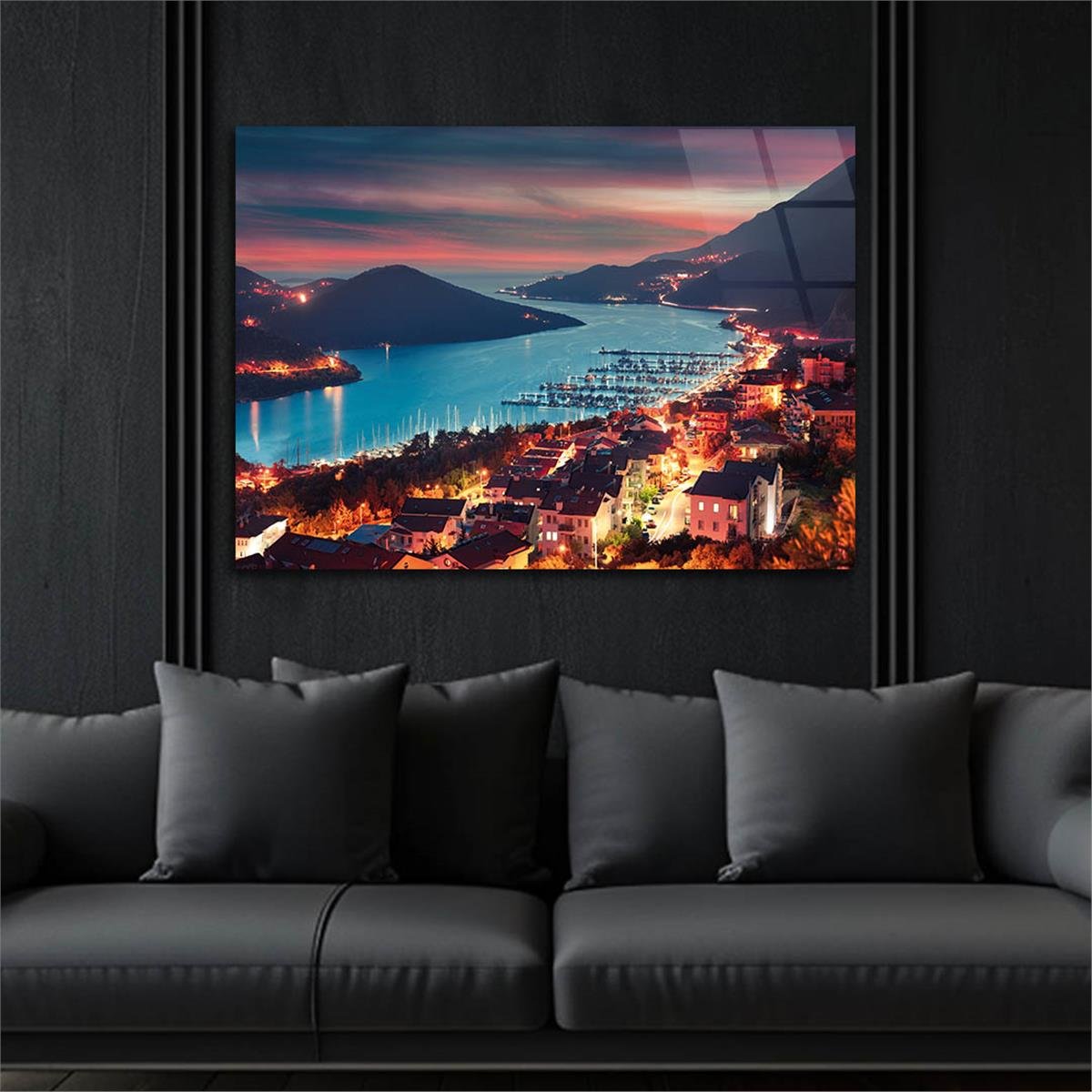 Tempered Glasss Wall Arts Natured-Themed