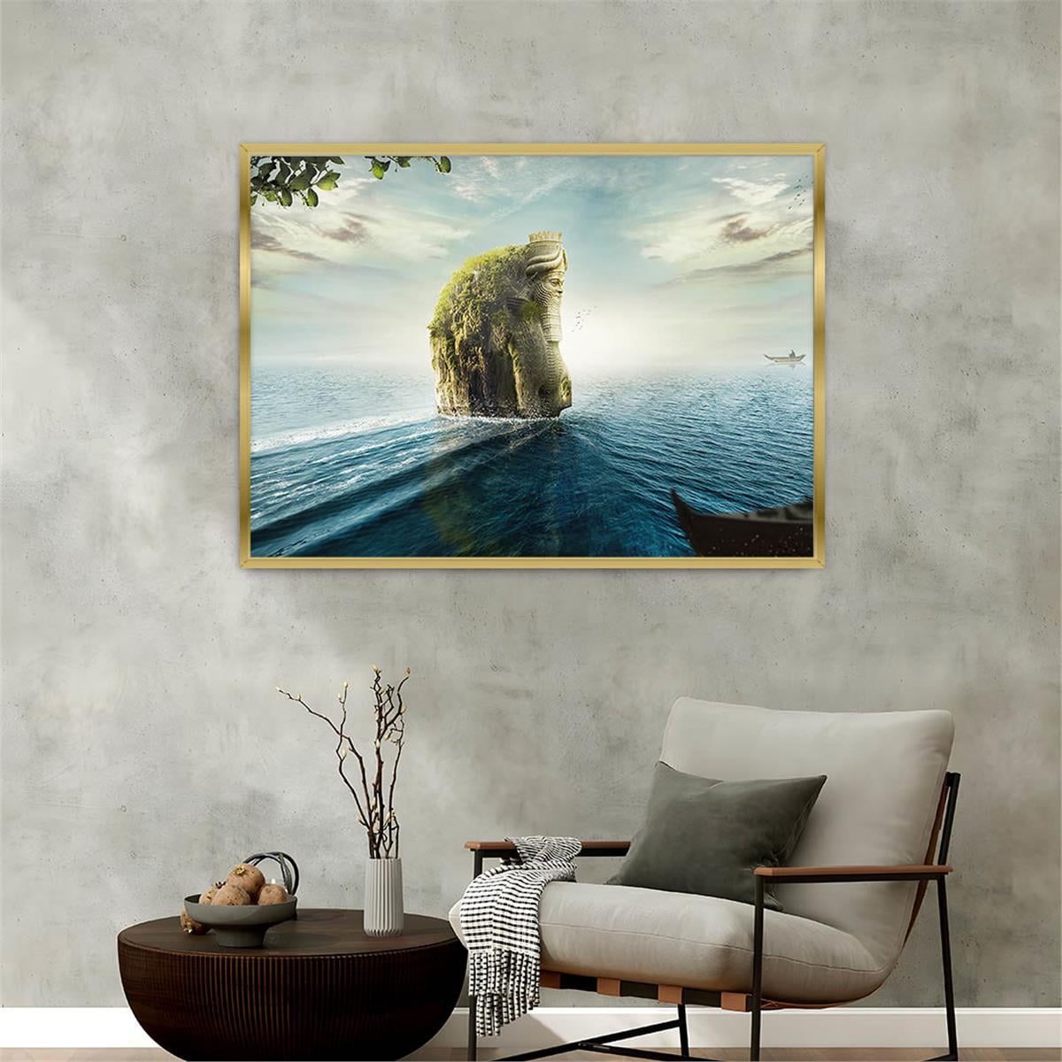 Alüminyum Çerçeveli Sanat Temalı Cam Tablo 106