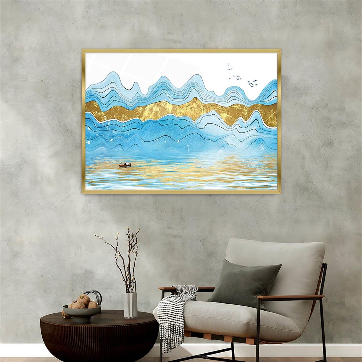 Alüminyum Çerçeveli Sanat Temalı Cam Tablo 040