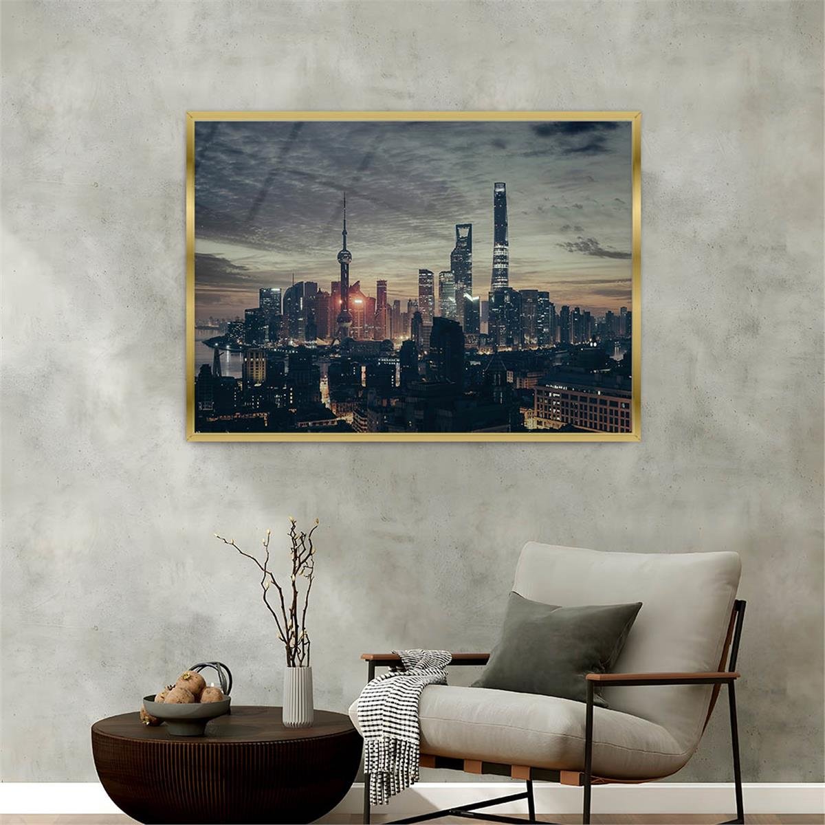 Alüminyum Çerçeveli Sanat Temalı Cam Tablo 079