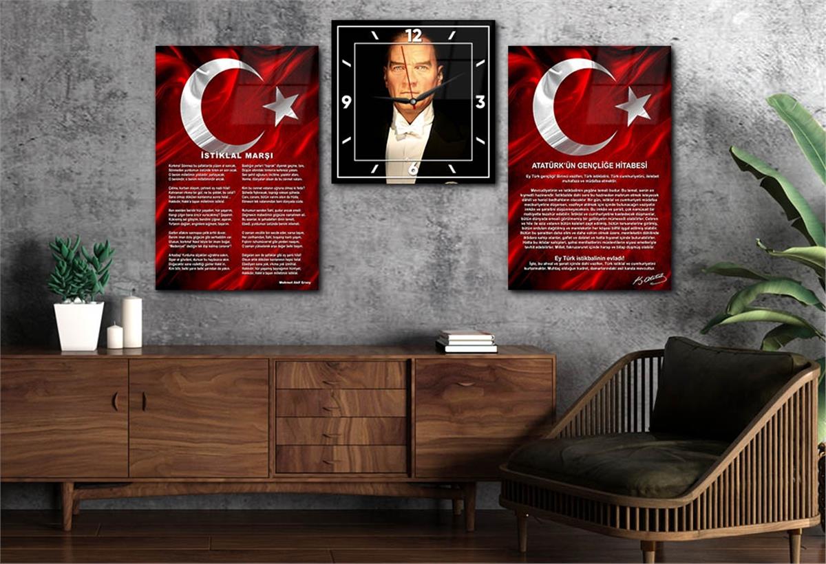 Vatan Temalı Saatli Set 049