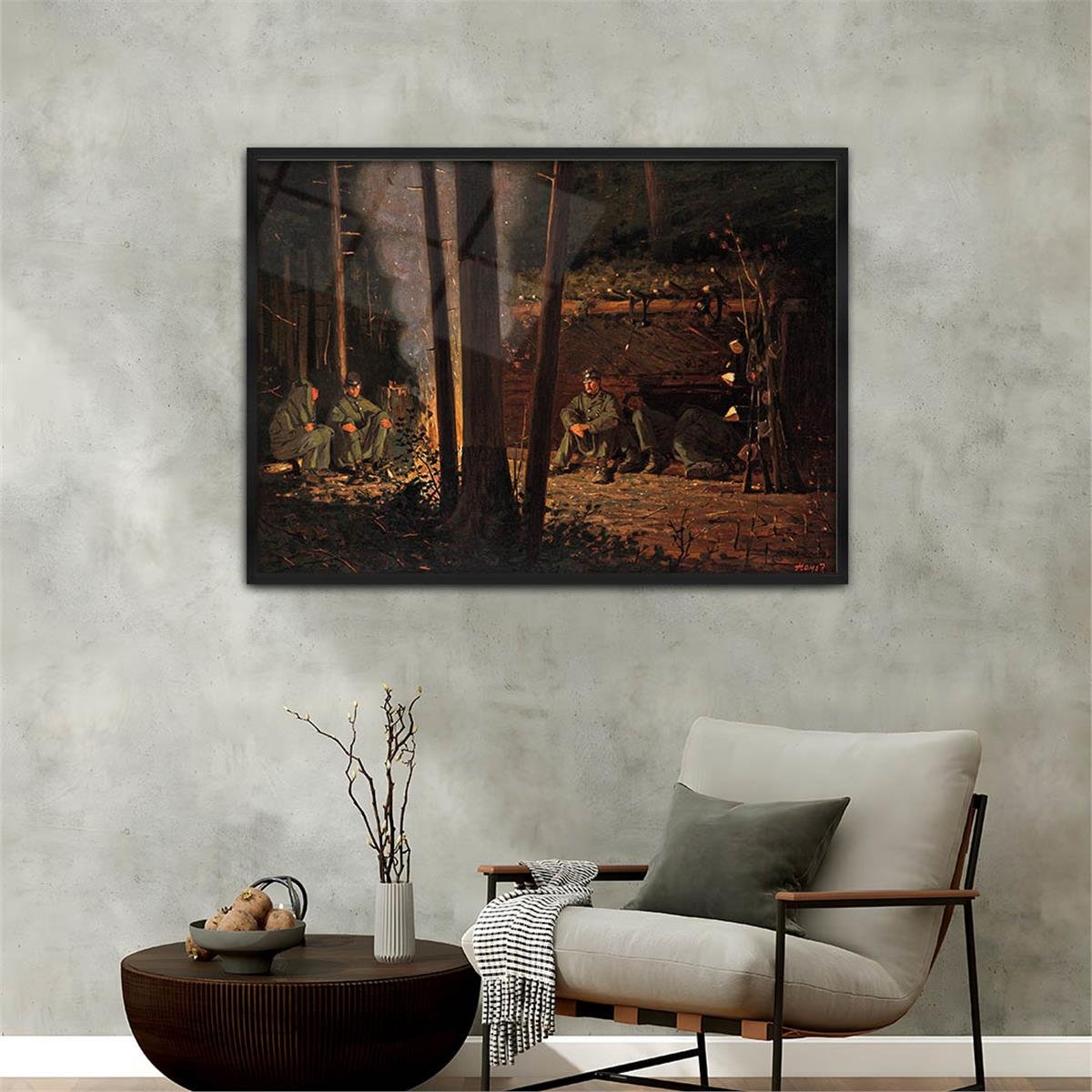 Alüminyum Çerçeveli Sanat Temalı Cam Tablo 136