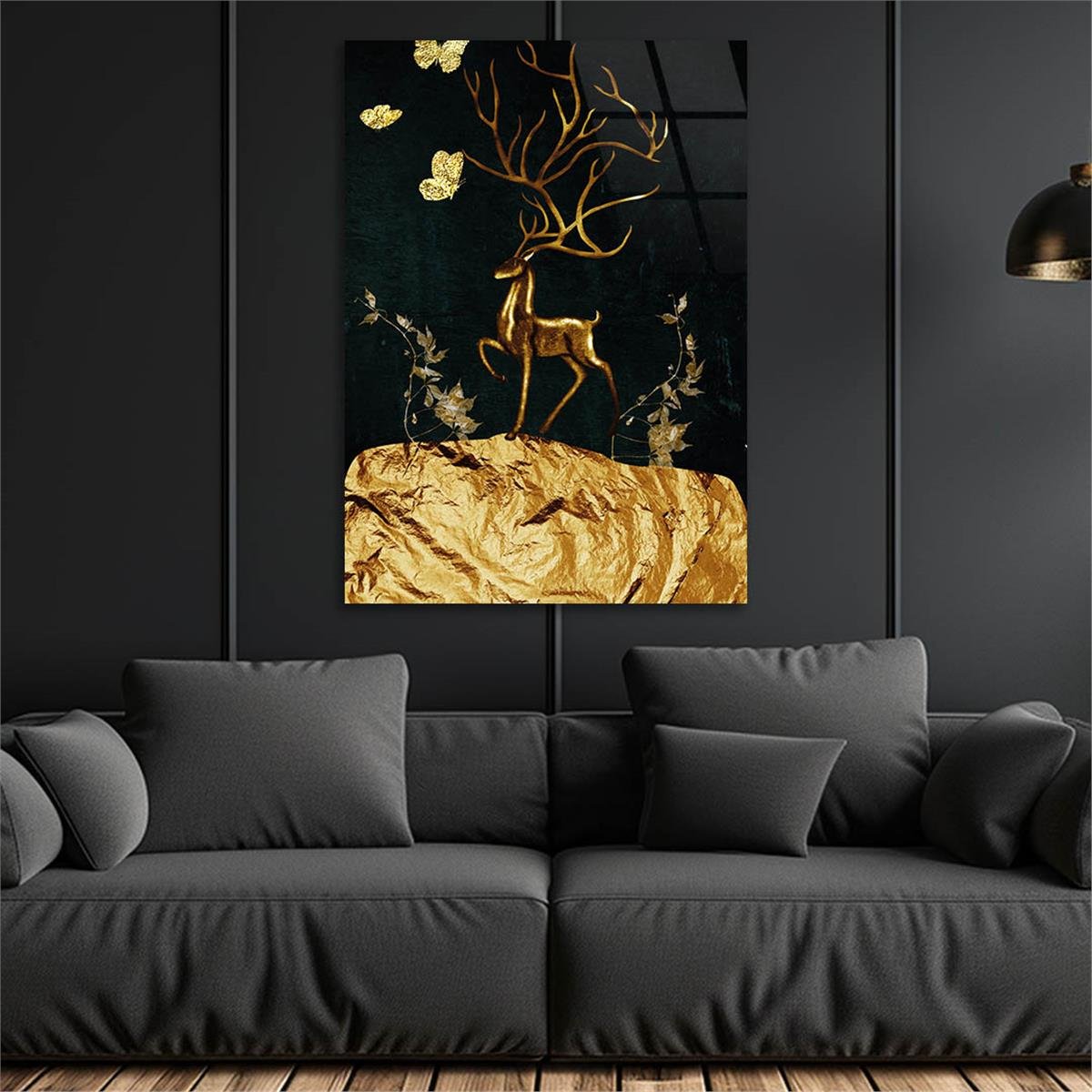 Vertical Tempered Glasss Wall Arts Art-Themed 288