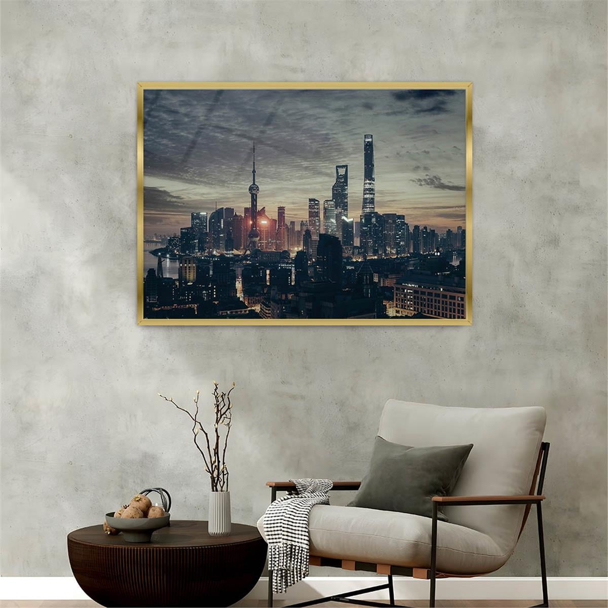 Alüminyum Çerçeveli Sanat Temalı Cam Tablo 079