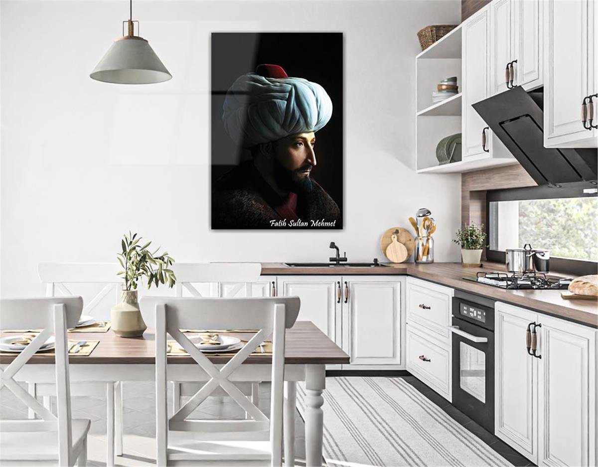 Fatih Sultan Mehmet KHan Glass Wall Art