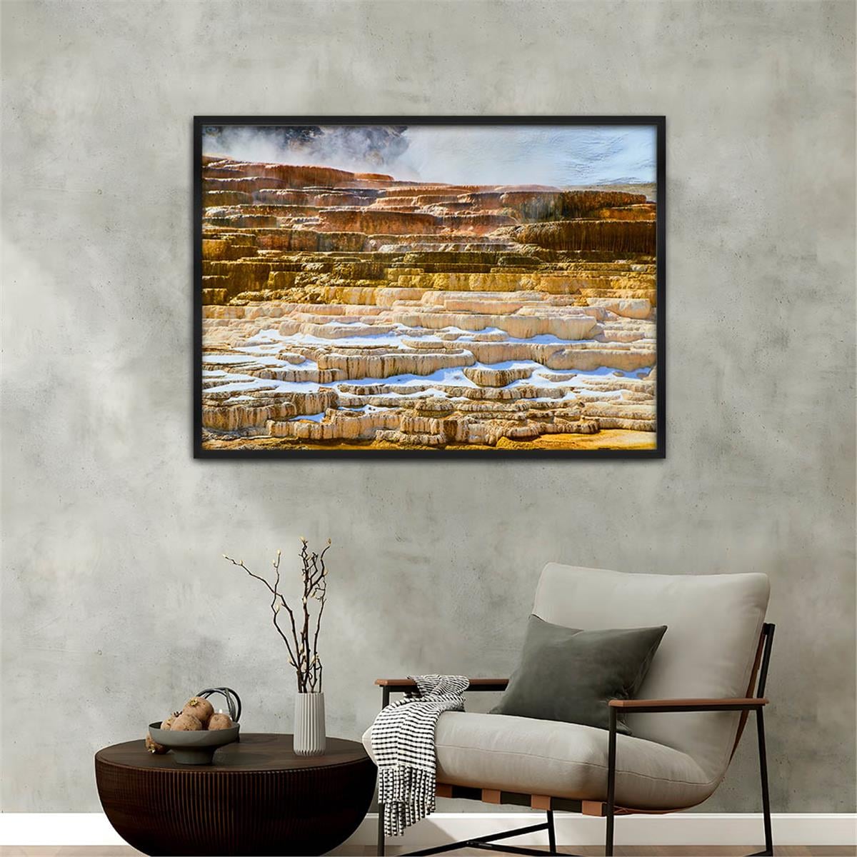 Alüminyum Çerçeveli Doğa Temalı Cam Tablo 175