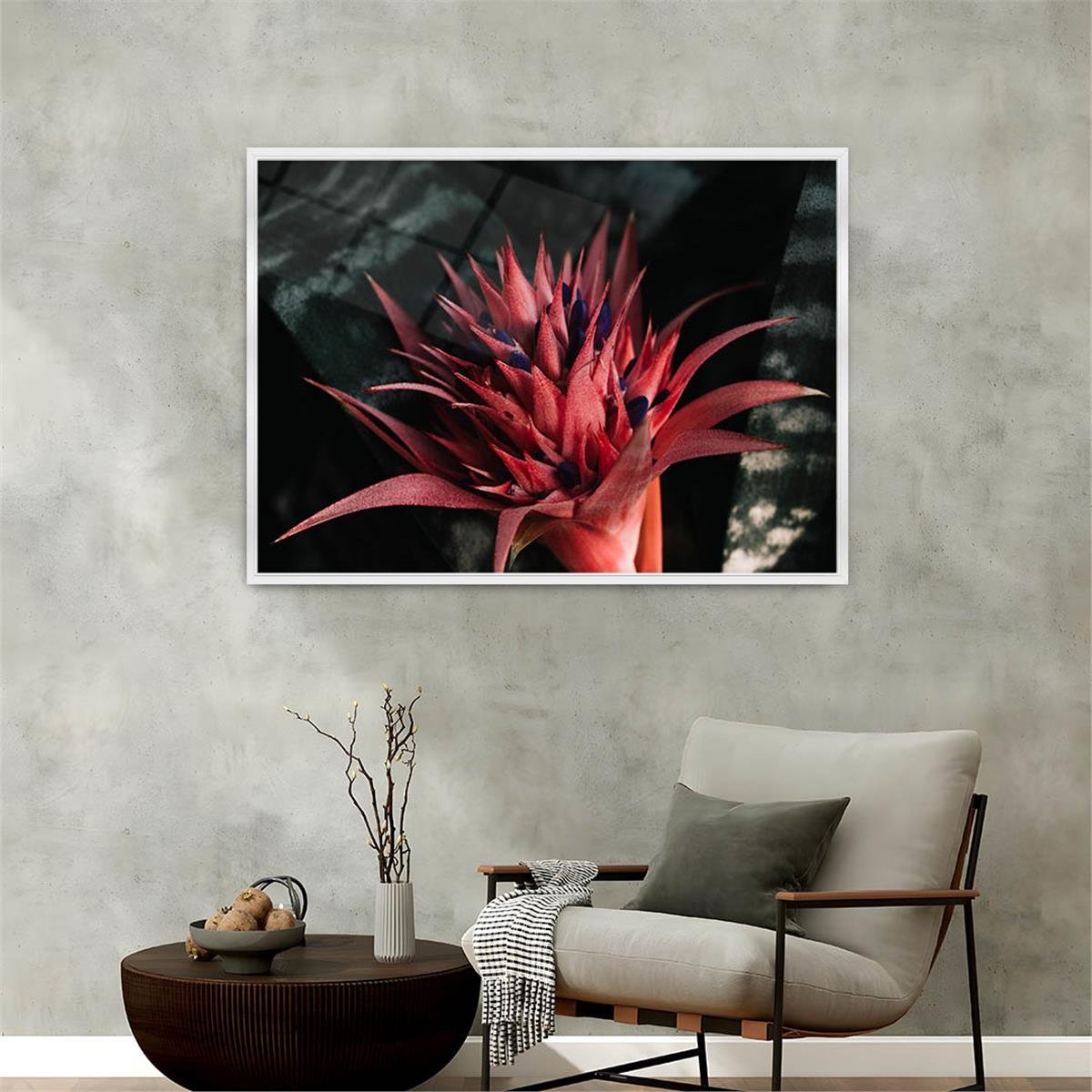 Alüminyum Çerçeveli Doğa Temalı Cam Tablo 069