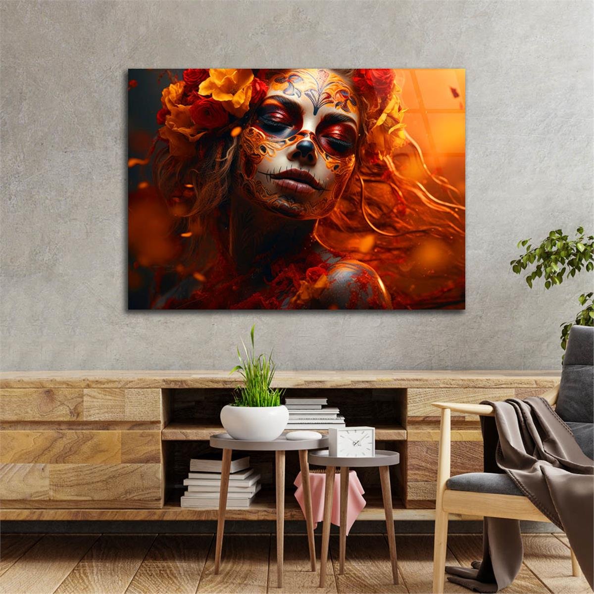 Sanat Temalı Cam Tablo 447