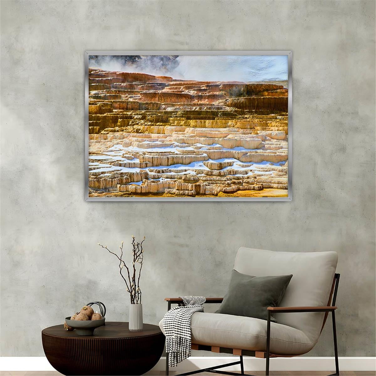 Alüminyum Çerçeveli Doğa Temalı Cam Tablo 175