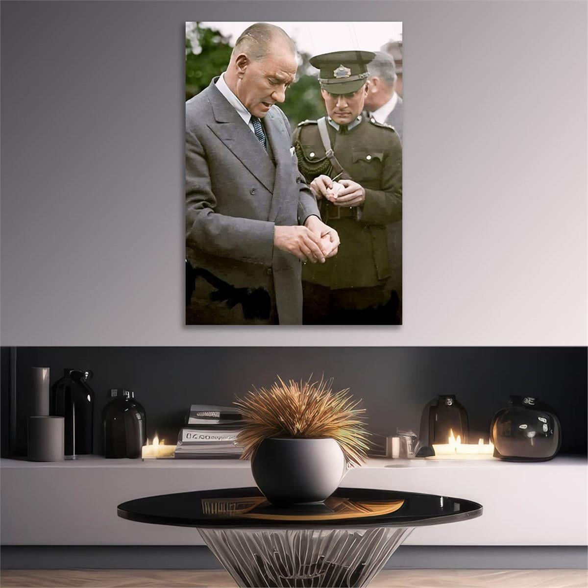 Dikey VatanTemalı Cam Tablo 171