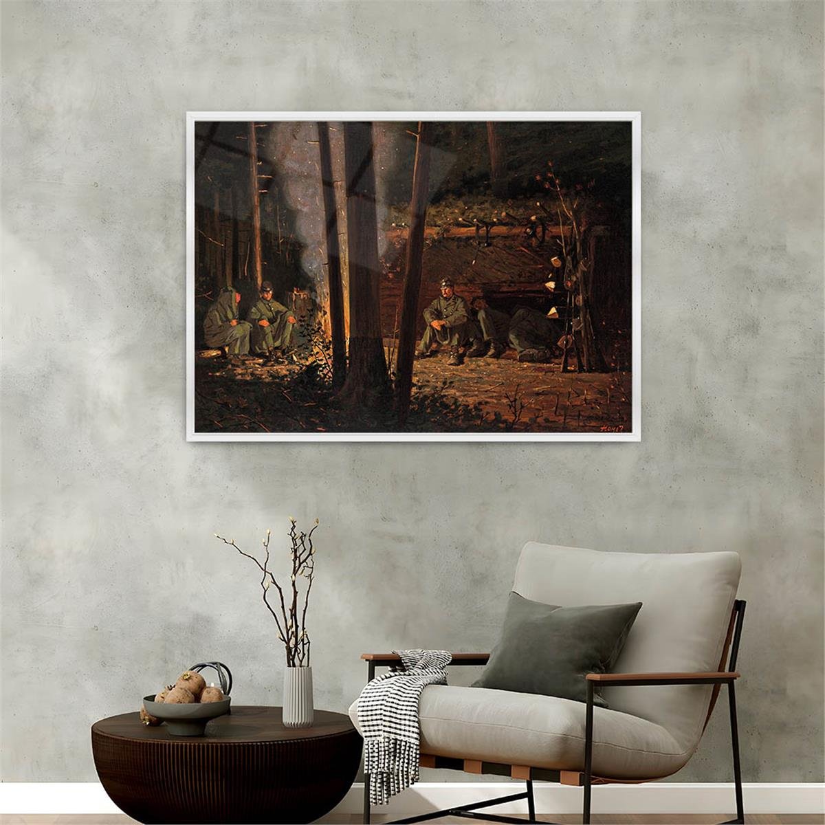 Alüminyum Çerçeveli Sanat Temalı Cam Tablo 136