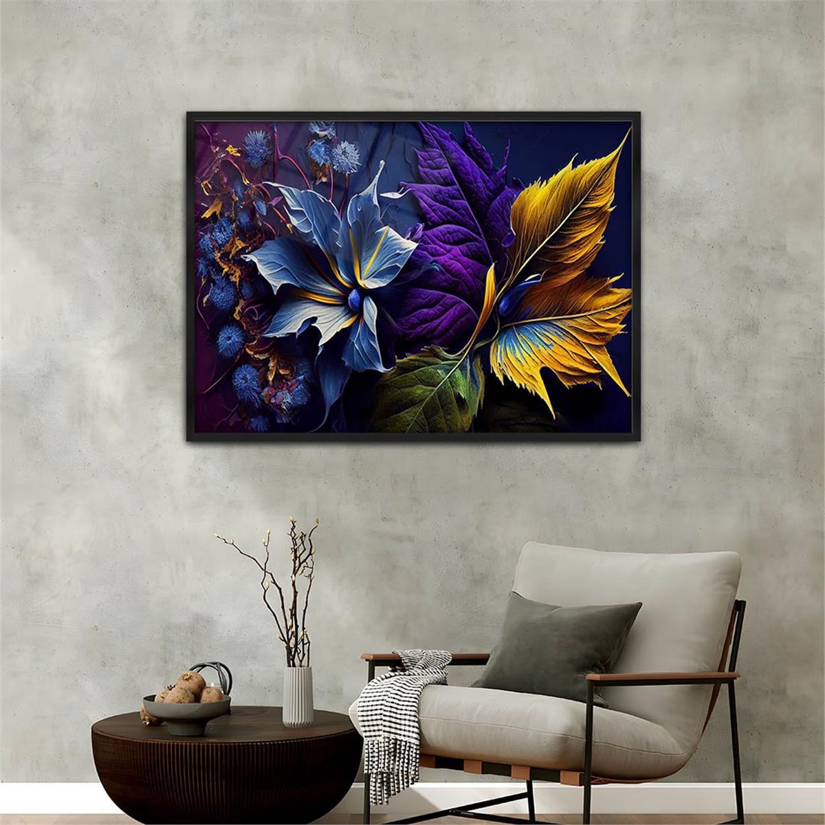 Alüminyum Çerçeveli Doğa Temalı Cam Tablo 047