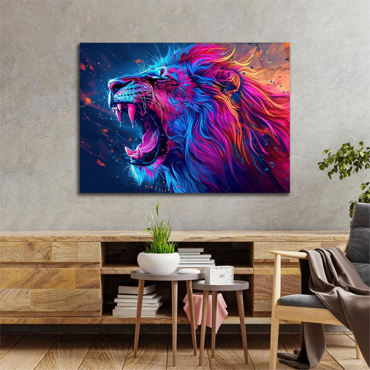 Yatay Doğa Temalı Cam Tablo 513