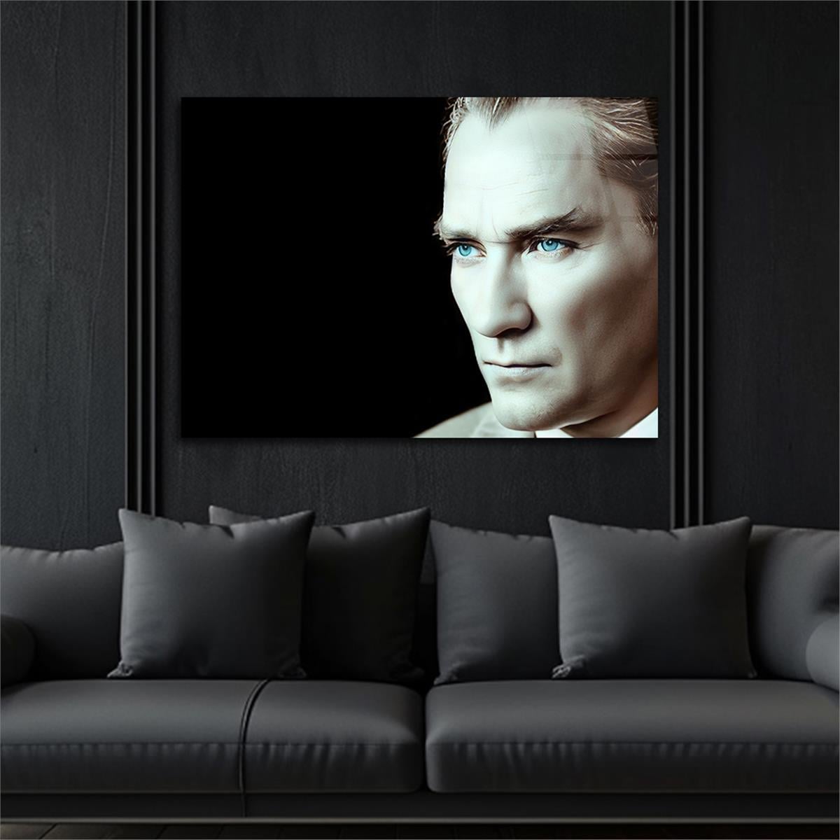 Yatay Vatan Temalı Cam Tablo 150