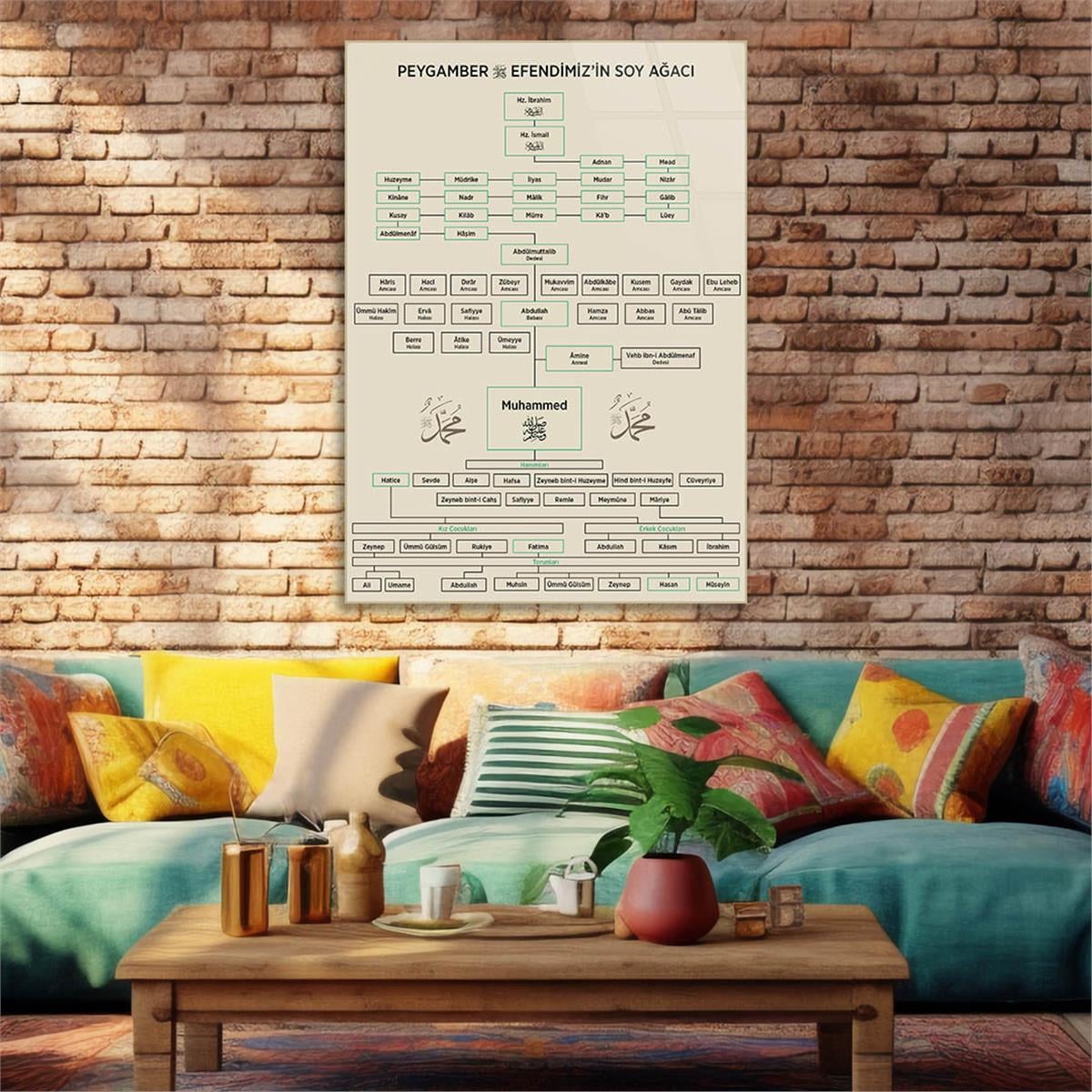 DİN TEMALI CAM TABLO