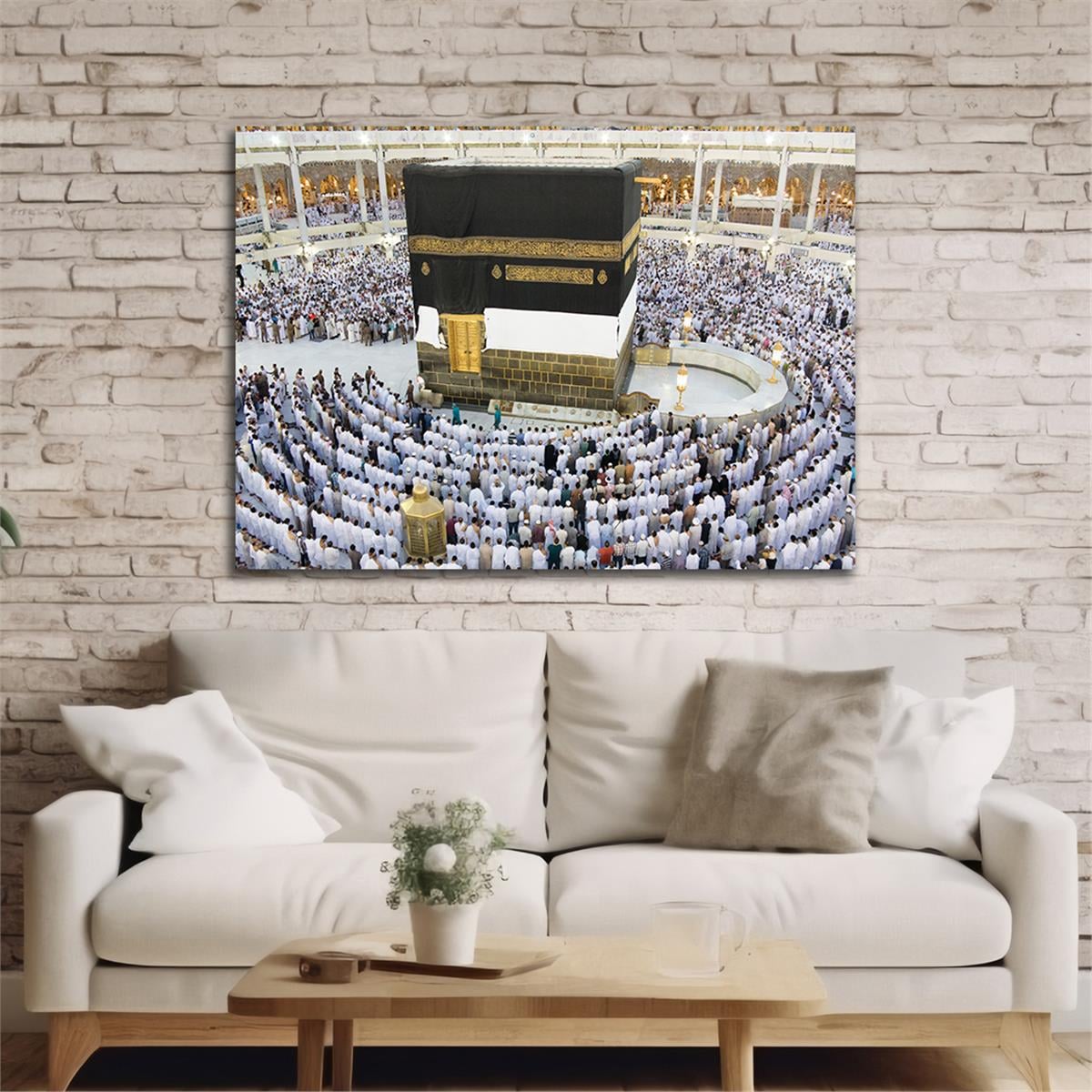 Yatay Dini Temalı Cam Tablo 142